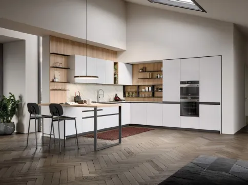 Cucina Hera moderna con Boiserie