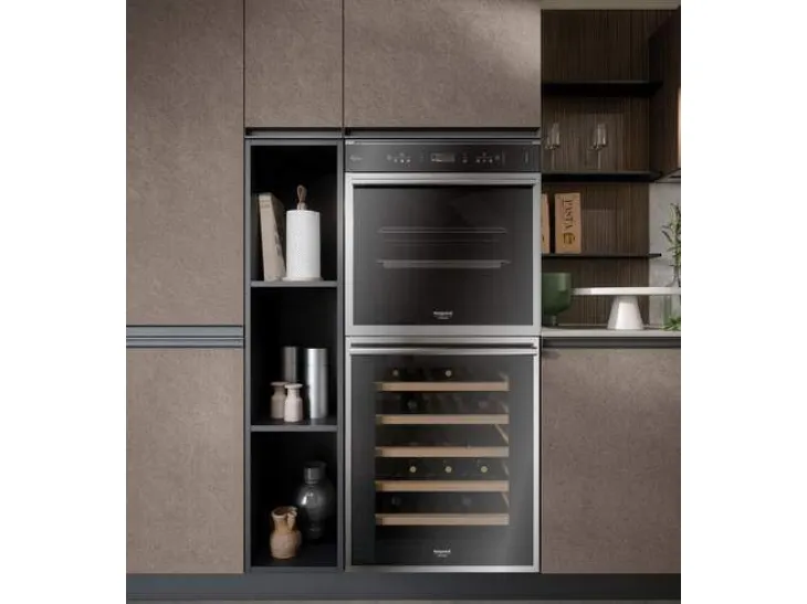 Cucina con penisola Hera 05 color Castoro Matt