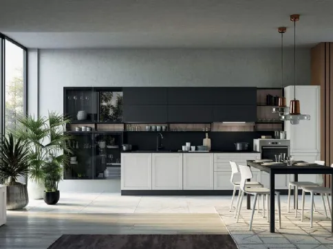 cucina in legno laccato a poro aperto Noah