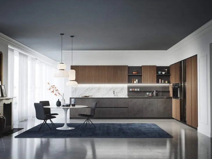 Cucina Moderna angolare Domino Composizione 05 di Prima Cucine