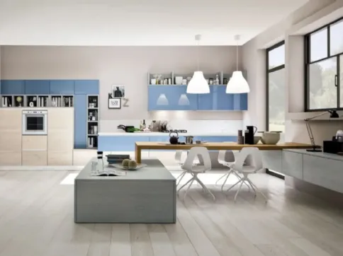 Zenzero Rovere Naturale e laccato Cielo